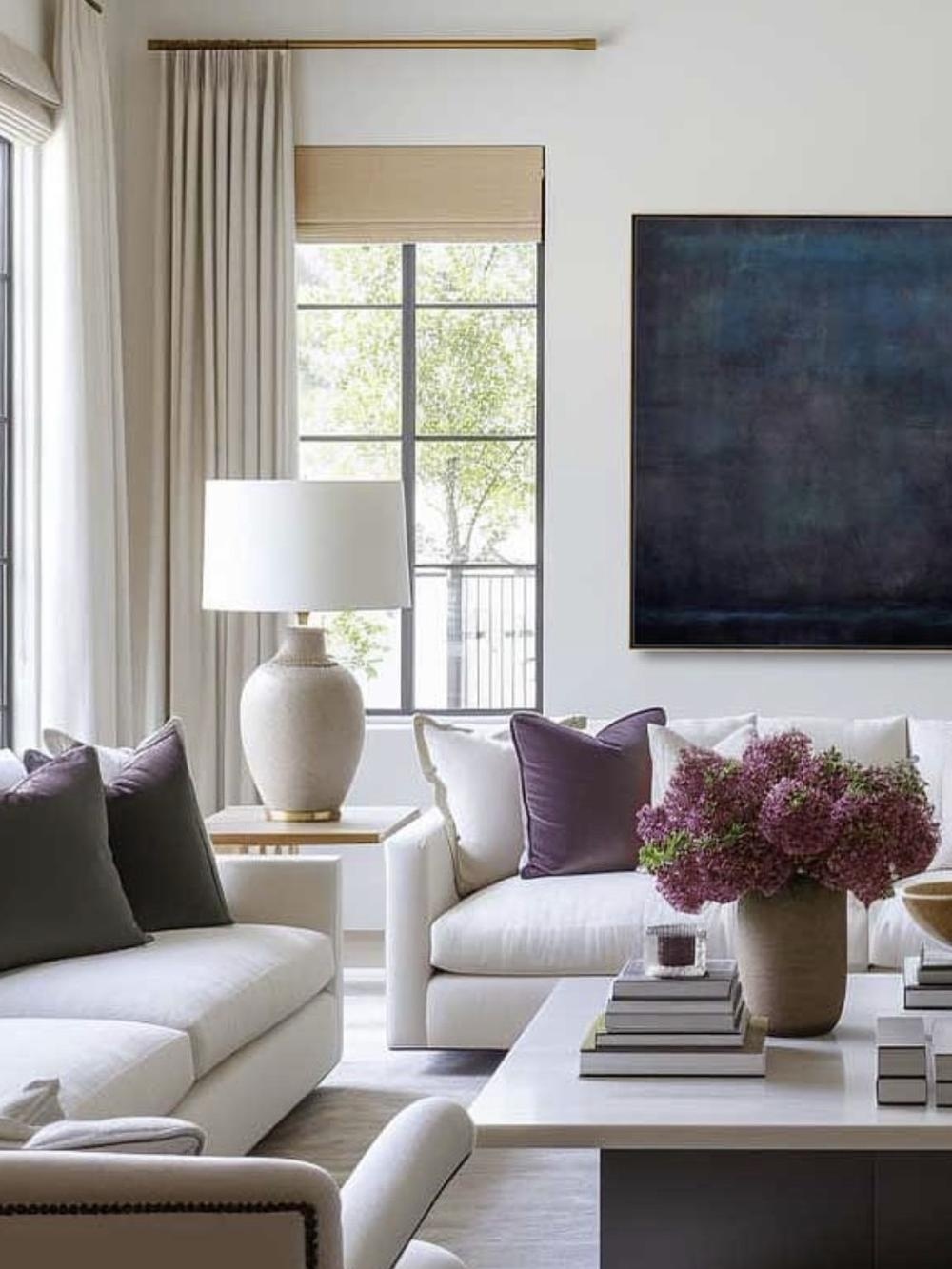 Living Room with Art