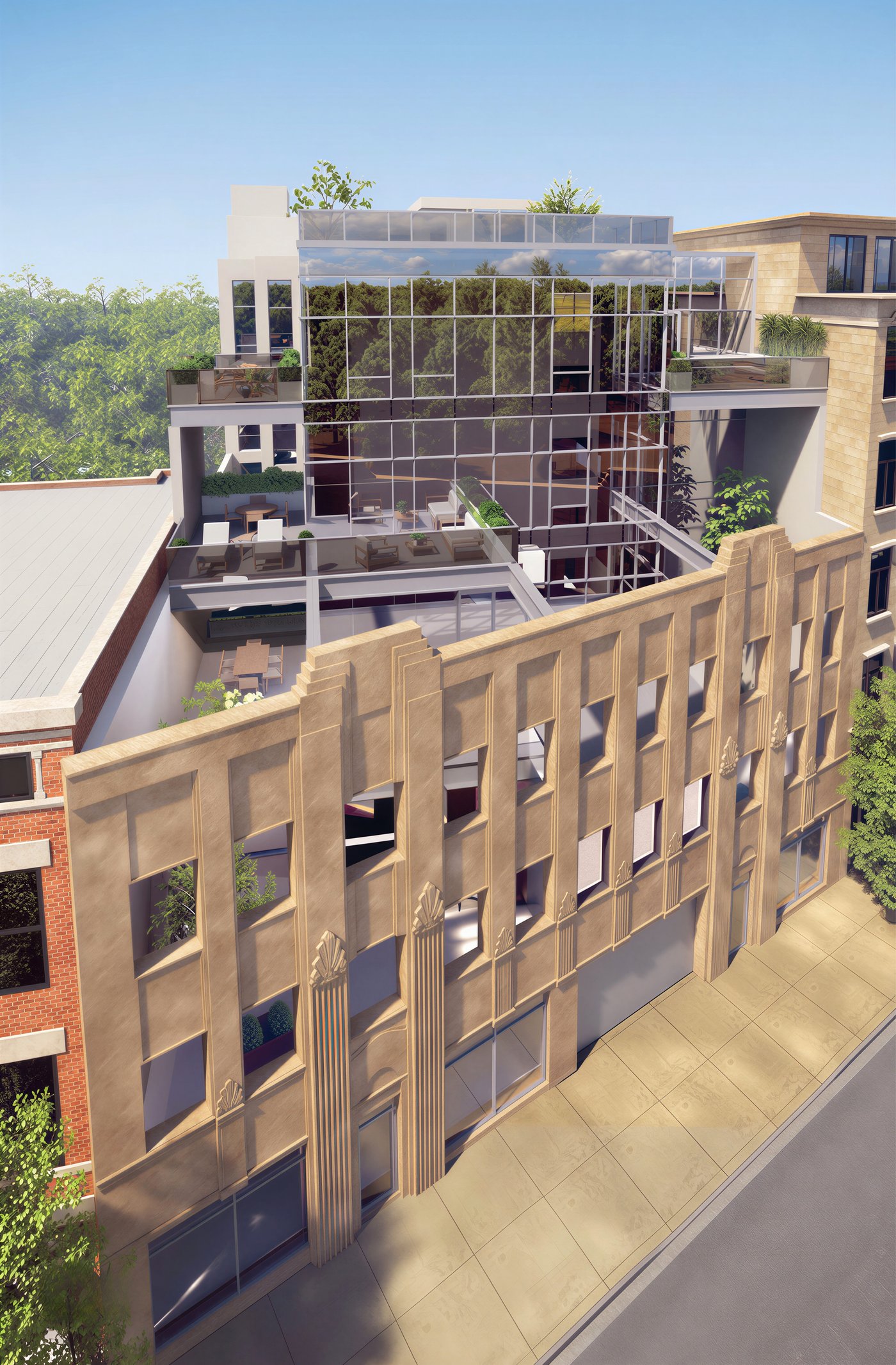 Building Exterior — Historic Brick and Glass